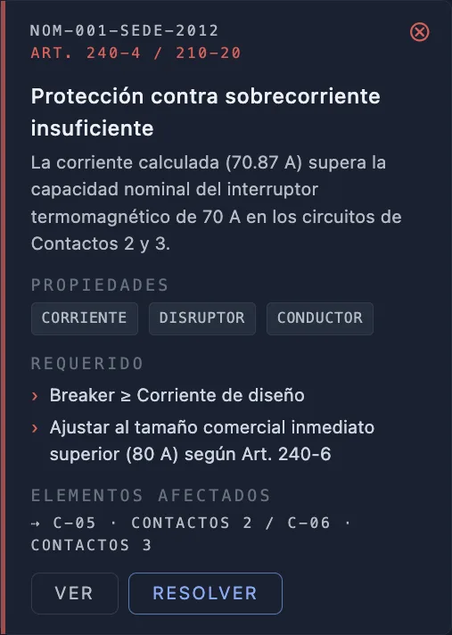 Articulo de la NOM con error